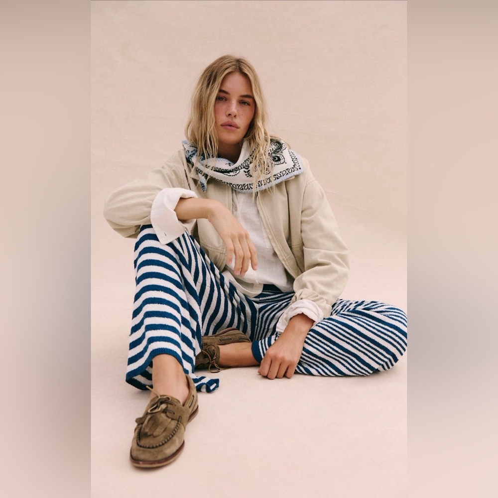 NWT Free People Allyson Striped Pants - Picture 4 of 5